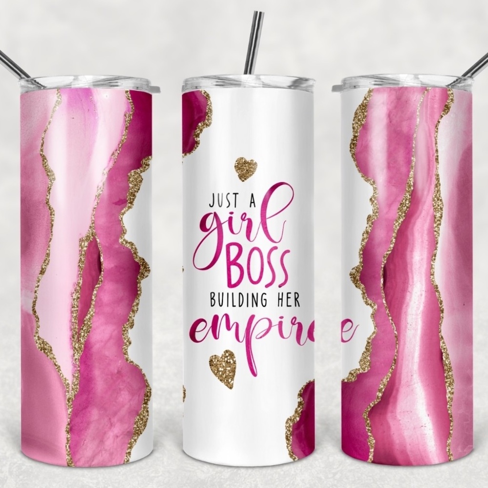 Just a Girl Building Her Own Empire 20oz Straight Tumbler With Straw Included